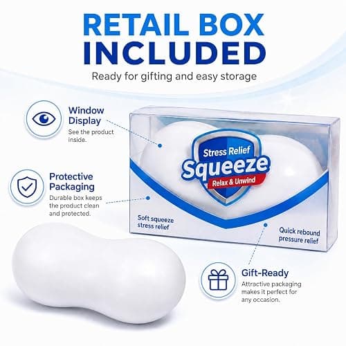 Crunchy Soap Squishy ASMR Squeeze Stress Relief Fidget for Adults | Crunchy ASMR Experience, Soft Flexible Texture, Satisfying Hand Squeeze for Relaxation, Office Desk Accessory and Adult Gift thumbnail 5