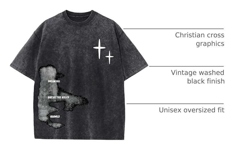 Weetiotio Mens Graphic Tees Y2k Streetwear Oversized Tshirts Vintage Acid Wash Shirts Summer Casual Inspirational Tee Shirt thumbnail 4