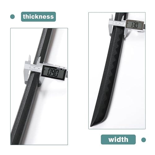 BJDJ Katana Sword - High Toughness Polypropylene Blade, Performing & Training, Includes Scabbard for Aikido thumbnail 5