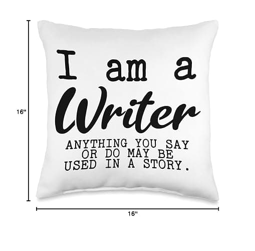 Funny Author Gifts - I'm a Writer Poet Author Throw Pillow thumbnail 2