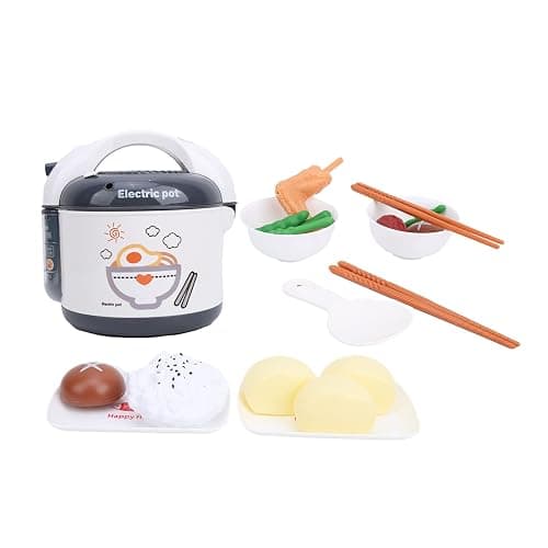 Rice Cooker Ornaments Plastic Simulation Kitchen Cooking Appliances Ornamentss SetGray (Gray) thumbnail 3