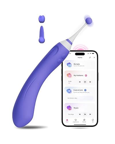 LOVENSE Hyphy G Spot Vibrator for Clitoris Vagina Dual Stimulator, 3 Attachments Mini Nipple Massagers for Female, Small Vibrator Sex Things for Women Pleasure, Waterproof Vibrating Sex Toys - Image 1