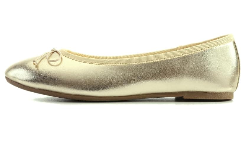 FEVERSOLE Women's Macaroon Colorful Memory Foam Cushion Insock Patent Ballet Flat thumbnail 3