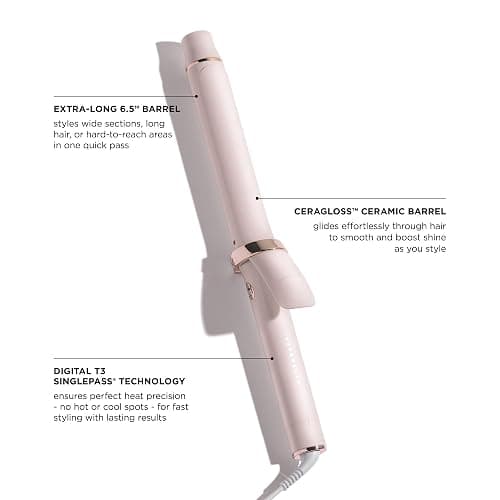T3 SinglePass Curl X Extra-Long Barrel 1.25" Curling Iron with 9 Heat Settings and Ceramic Barrel for Fast Styling and Lasting Results on All Hair Types thumbnail 3