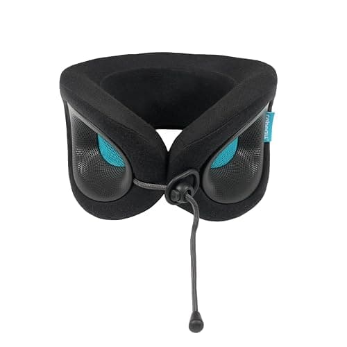 Cabeau Travel Pillow for Long Flights – Evolution X - Memory Foam Neck Support - Comfort On-The-Go for Airplane, Train, and Car (Turquoise) with Evolution X Travel Bag - Black thumbnail 2
