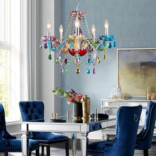 Saint Mossi Modern Colorful K9 Crystal Chandelier thumbnail 9