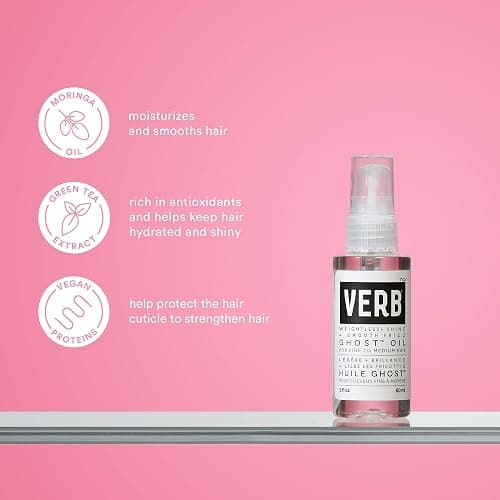 VERB Ghost Oil - Weightless Hair Oil for Fine to Medium Hair - Smooths Frizz, Adds Shine - No Parabens, Gluten or Harmful Sulfates thumbnail 4