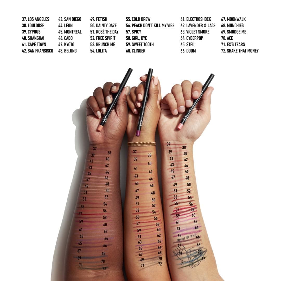NYX Professional Makeup Suede Matte Lip Liner - Cold Brew (Pack of 2) thumbnail 5