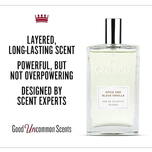 Cremo Cologne For Men - Spice & Black Vanilla Mens Cologne Spray, An Explosion of Vibrant Spices, Dark Woods and Black Vanilla, Multi-Layered Signature Men's Fragrances, 3.4 Fl Oz thumbnail 2