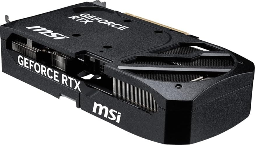 MSI GeForce RTX 5070 12G SHADOW 2X OC Graphics Card - RTX 5070 GPU, 12GB GDDR7 (28Gbps/192-bit), PCIe 5.0 - Dual-Fan Thermal Design - HDMI 2.1b, DisplayPort 2.1b thumbnail 9