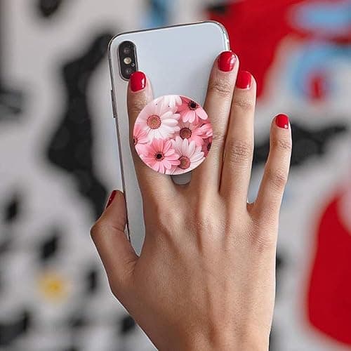 Nsotts (6 Pack) Collapsible Cell Phone Grip for Smartphones,Expanding Cellphone Holder for Phone - Flower thumbnail 2
