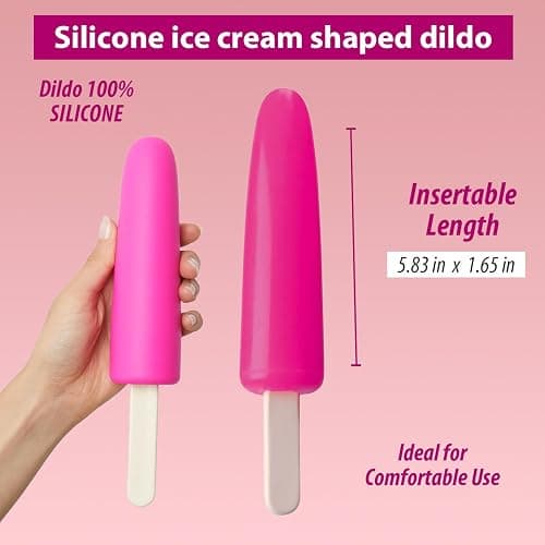 Love To Love iScream Silicone Waterproof Dildo - Innovative Freezable & Heatable Design, Ultimate Pleasure Sex Toys for Adults, Versatile Adult Toys for Couples & Singles, Premium Sex Toy thumbnail 5