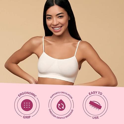 Anti Cellulite Brush, Massager & Body Scrubber for Toning & Firming by M3 | Silicone Cellulite Brush for Thighs & Butt Firming, Skin Smoothing, Exfoliating, Circulation, Hair & Scalp Massage thumbnail 7