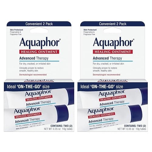 Aquaphor Lip Repair Lip Balm Set, Lip Repair Stick, 0.17 Oz (Pack of 2) + Lip Repair and Protect Stick, Lip Balm with Sunscreen SPF 30, 0.17 Oz (Pack of 2), Holiday Gifts for Self Care - Image 1