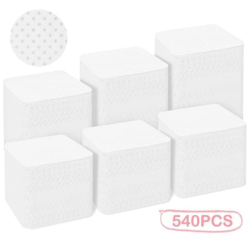 Nail Polish Remover, Lint Free Nail Wipes 540PCS Acetone Nail Polish Remover Wipes, Super Absorbent Soft Nail Wipes for Fingernail Polish Remover and Eyelash Extension Wipes(Dry Pads) thumbnail 7