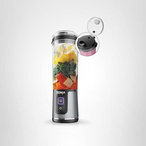 Ninja BC151BK Blast Portable Blender, Cordless, 18oz. Vessel, Personal Blender-for Shakes & Smoothies, BPA Free, Leakproof-Lid & Sip Spout, USB-C Rechargeable, Dishwasher Safe Parts, Black thumbnail 14