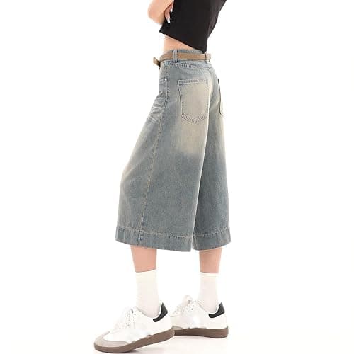 Y2k Baggy Jean Shorts Jorts Y2k Hip Hop Shorts Skater Jeans Grunge Jorts Aesthetic Pants thumbnail 4