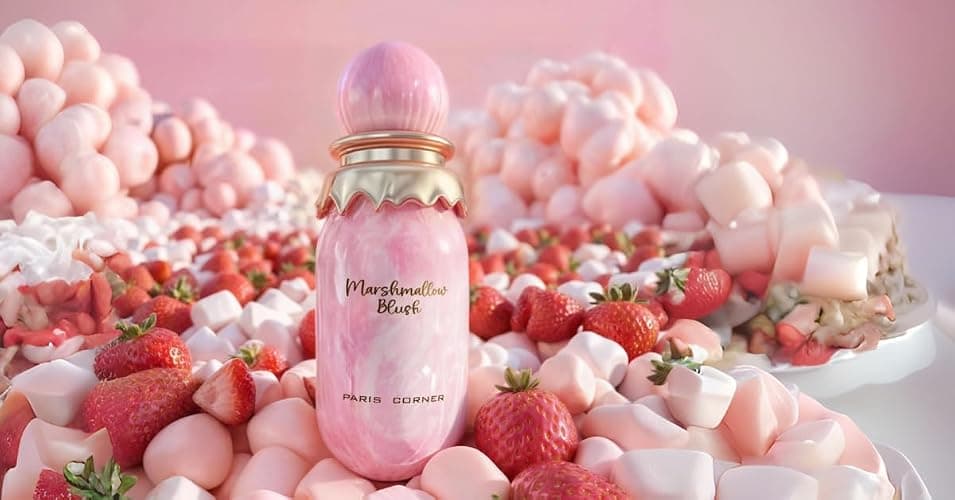 Paris Corner | Marshmallow Blush EDP | A Unique Gourmand Marshmallow Strawberry Perfume for Women | Long-Lasting Sweet Scent Fragrance for Daily Use (3.4 Fl Oz) thumbnail 7