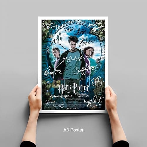 Harry Potter Cast Signed Autograph Poster Photo Print Framed Memorabilia Gift Movie Film Daniel Radcliffe Rupert Grint Emma Watson (Prisoner of Azkaban, A4 Poster Only) - 30L x 20W cm - Prisoner of Azkaban thumbnail 3