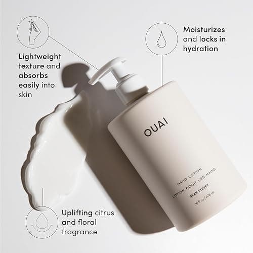 OUAI Hand Lotion - Daily, Lightweight, Hydrating Lotion for Dry Skin - Made with Avocado, Rosehip and Jojoba Oil to Lock in Moisture - Never Greasy (16 Fl Oz) thumbnail 2