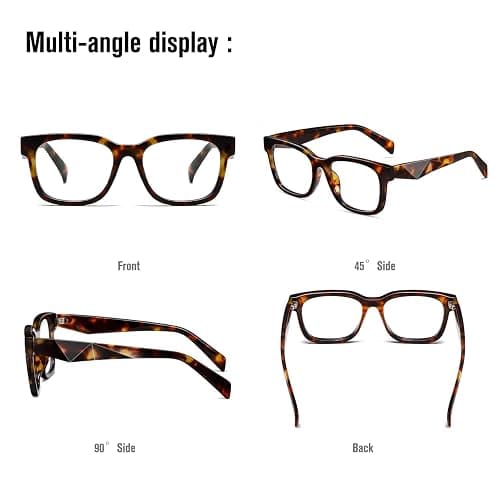 kimorn Blue Light Blocking Glasses,Anti Eyestrain & UV Protection,Square Frame Glasses for Women and Men thumbnail 4