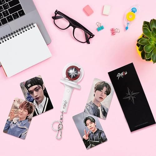 Stray Mini Lightstick, Stray Schlüsselanhänger, SKZ Einstellbar Geschwindigkeit und Farbe Mini Light Stick, Kpop Merch Geschenke für STAY thumbnail 3