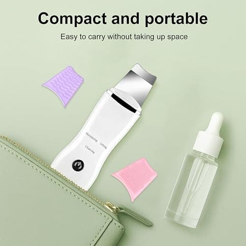 Face Blackhead Remover Tools, Deep Pore Cleaner Skin Scrubber Spatula Facial Scraper with USB Recharge, Silicone Brushes & Blackhead Needles Included thumbnail 6