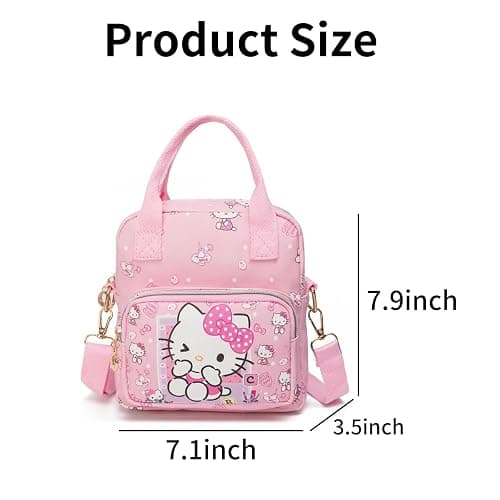 Cute Cartoon Tote Bag, Crossbody Bags for Girls, Adjustable Strap Sling Backpack, Best Gifts for Her thumbnail 2