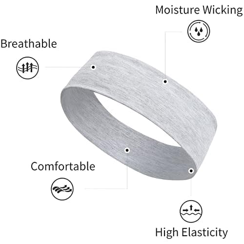 TERSE Hair Bands for Women's Hair Thin Cloth Headbands for Women Soft Stretchy Head Bands Solid Hair Hands thumbnail 4