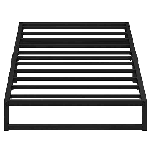EMODA 7 Inch Twin Bed Frames No Box Spring Needed, Heavy Duty Metal Twin Platform Bed Frame, Noise Free, Easy Assembly, Black thumbnail 6