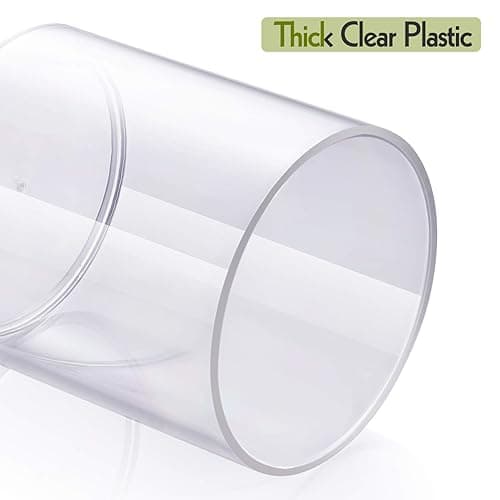 4 Pack Acrylic Qtip Holder Dispenser for Cotton Swabs, Balls, Pads, Floss Picks- Small Clear Plastic Canister Apothecary Jar Set, Bathroom Essentials Accessories Decor, Vanity Makeup Storage Organizer - 4 Pack thumbnail 7