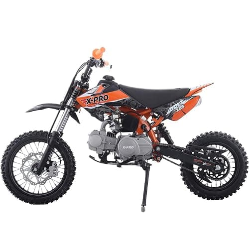 X-PRO Bolt 125cc Zongshen Engine Kids Dirt Bike Pit Bike Youth Dirt Pit Bike with 4-Speed Semi-Automatic Transmission, Big 14"/12" Tires! | 125cc, Zongshen Engine, Dirt Pit Bike, Tires thumbnail 4