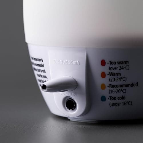 Tommee Tippee GroEgg2, Toddler Nightlight, LED Colour-Changing with Digital Room Temperature Display for Safer Sleep, Adjustable Brightness, Silicone Shell, USB Rechargeable thumbnail 6