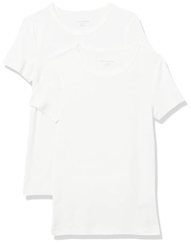 Amazon Essentials Women's Slim-Fit Short-Sleeve Crewneck T-Shirt, Pack of 2 - Image 1
