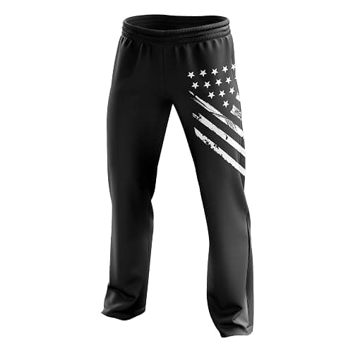 Tactical Pro Supply American Flag Sweatpants - Joggers for Men Women Fitness Workout thumbnail 3
