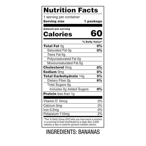 Bare Baked Crunchy Simply Banana Chips | 0.53 oz Snack Bags, 24 Count Bulk Value Pack | Gluten Free, Vegan, Made with Simple Ingredients | Naturally Sweet, Crunchy On-the-Go Snack thumbnail 2