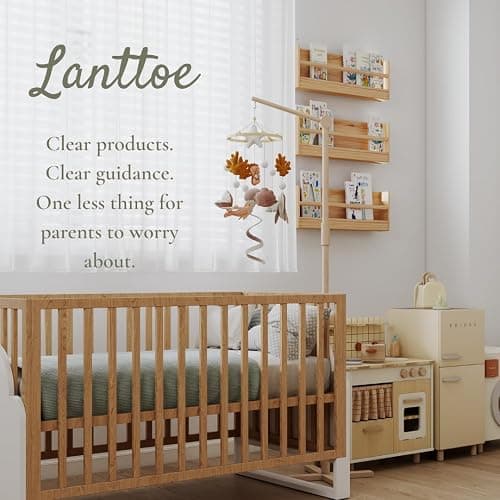 Baby Mobile for Crib – Handmade Ocean Baby Crib Mobile with Seahorse, Shell & Stingray, Nursery Mobiles with Beech Wood Ring, Mobile for Crib Hanging Toy, Neutral Felt Mobile for Bassinet Decor thumbnail 8