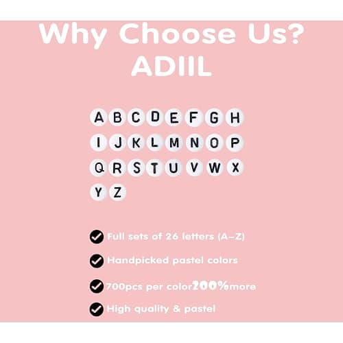 ADIIL 7200pcs Clay Beads Bracelet Making Kit, 6mm Polymer Heishi Beads for Jewelry Making, Friendship Bracelet Kit Birthday Gift for Adults Colorful thumbnail 7