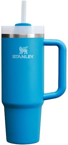 Stanley Quencher H2.0 FlowState Stainless Steel Vacuum Insulated Tumbler with Lid and Straw for Water, Iced Tea or Coffee, Smoothie and More, Azure, 30oz - Image 1