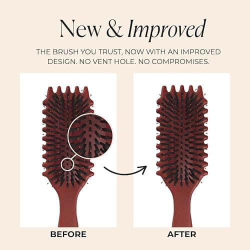 Bounce Curl Define EdgeLift Brush, 5-in-1 Tool for Effortlessly Defined Curls, Waves & Coils, Reduces Frizz - Brick Red thumbnail 3