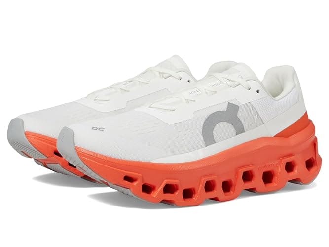 On Women's Cloudmonster Sneakers - 11 - White/Flame - Image 1
