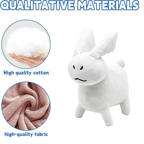 11.4 Inch Gubby Plush Toy,Soft Stuffed Figure Pillow for Home Decor, Gift for Gamers, Collectors & Plush Lovers(White) thumbnail 4