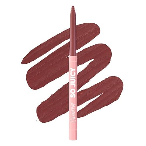 ColourPop So Juicy Plumping Lip Liner with Peptides - Long Lasting Lip Liner for Visibly Plumped & Shaped Lips - Enriched with Smoothing Ceramides & Peppermint - Group Chat (0.01 oz) - Image 1