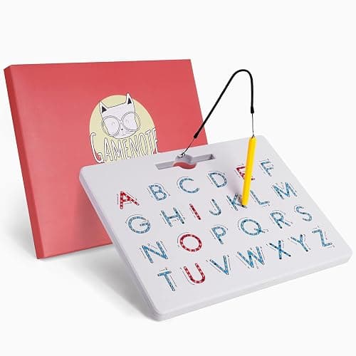 GAMENOTE Double Sided Magnetic Letter Board - 2 in 1 Alphabet Magnets Tracing Board for Toddlers ABC Letters Uppercase & Lowercase Practicing Learning Education Toys thumbnail 7