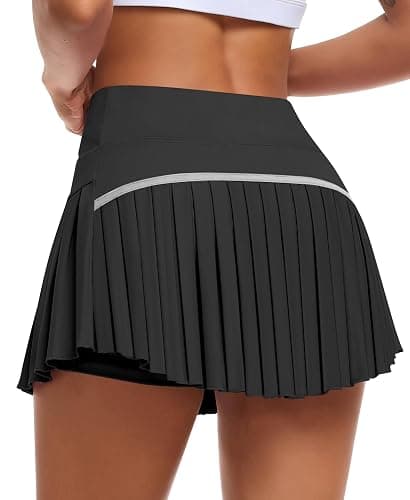 JoyGirl Womens Pleated Tennis Skirt with Shorts High Waisted Golf Skort Mini Skirt Workout Skirt Athletic Skorts with Pockets - Image 1