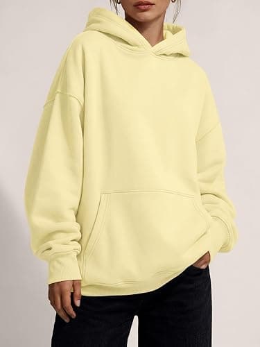 Trendy Queen Women Oversized Hoodies Fall Outfits | Gentle Skin Feel, Aesthetic Drop Shoulder, Large Kangaroo Pocket, Seamless Daily Outfit Match thumbnail 2