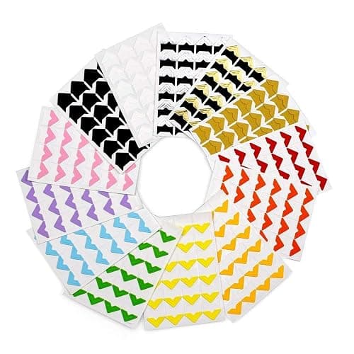 360 Count Self-Adhesive Acid Free Photo Corners for Scrapbooks Memory Books (Multicolor) thumbnail 2