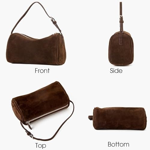 DONNAIN Premium Suede Leather Crossbody Purses for Women, Small Shoulder Bag with Adjustable Strap and Crossbody Hobo Bag thumbnail 5