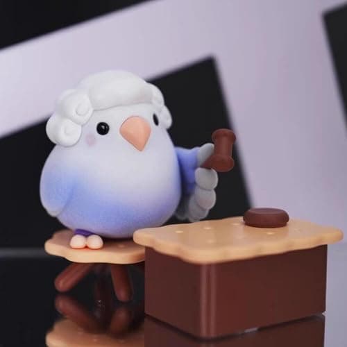 Cute Social Birdie Series Blind Box, Kawaii Bird Statue for Desk Home Decor, Collectable Random One Mystery Box for Birthday Gifts thumbnail 5