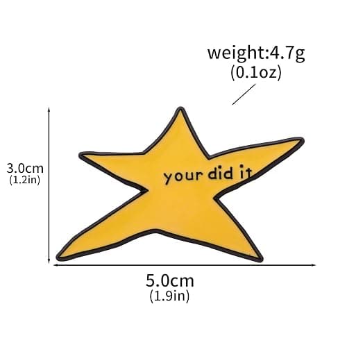 Your Did It Meme Pins - Star Enamel Pins Funny Badge Brooches Jewelry Accessories - Gifts For Friends thumbnail 7